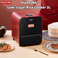 HUAYING Low-Sugar Rice Cooker 3L 0 Coating Steamed Rice Soup Separation Wooden Barrel Rice Multifunc
