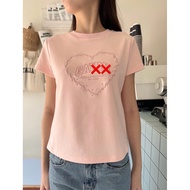 VALEN BASIC TOP GANNI EMBOSSED BANGKOK T-SHIRT