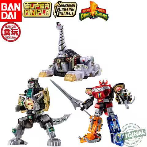 In Stock Original Bandai SMP Mighty Morphin Power Rangers Kyouryuu Sentai Zyuranger Dino Megazord Dr