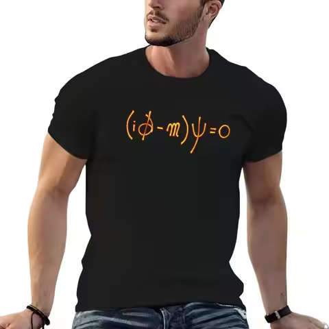 The most beautiful eaquation in physics: Dirac equation T-Shirt cotton t shirts man 100% T-Shirt