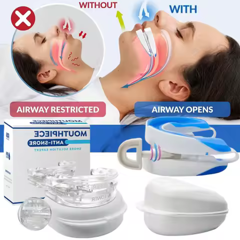 Anti Snoring Mouth Guard Improve Sleeping Adjustable Snoring Mouth Guard Anti-Apnea Teeth Bruxism St