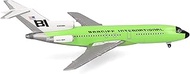 Herpa Braniff International Boeing 727-100 Model Plane - Solid Lime Green, Miniature in Scale 1:500,