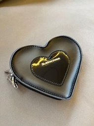 Dr. Martens 心形銀包 黑色 漆皮