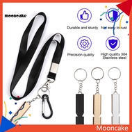 Moon* Survival Whistle Portable Whistle High-quality Aluminum Referee Whistle with Lanyard Loud Sound for Sports Training Survival Portable Outdoor Whistle for Soccer
