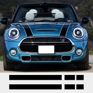 For Mini Cooper R50 R52 R53 R56 R57 F55 F56 F56 Hatch Car Styling Hood Bonnet Stripes Engine Cover D