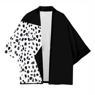 Cruella de Vil Coat - Printed Kimono Top | Casual Wear & Cosplay Costume