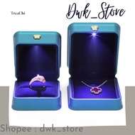 Ring Box/Necklace Box/Ring Box Box/Jewelry Necklace Holder Box LED Light Premium Luxury Leather Application For Offerings