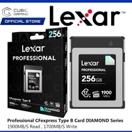 LEXAR PROFESSIONAL CFEXPRESS TYPE B CARD DIAMOND SERIES 128GB / 512GB WITH UP TO 1900 MB/S READ / UP