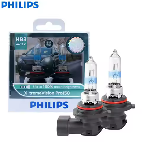 Philips X-treme Vision Pro150 9005 HB3 12V 60W +150% Bright Car Halogen Head Light HL Beam ECE Genui