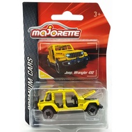 Majorette Jeep Wrangler 4XE Yellow Scale 1/64 (8 cm) Package With Card