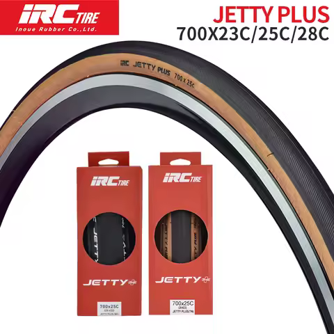 IRC JETTY PLUS Road Bike Tire 700x23C 700X25C 700X28C Retro yellow Edge Tire lightweight road Foldab