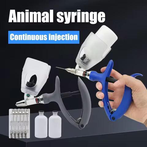 2/5ml Automatic Injection Syringe Poultry Veterinary Continuous Syringe Adjustable For Livestock Chi