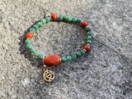 Angel's tears翠色-天然緬甸玉 飄花翡翠小米珠設計南紅手串