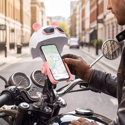 Bike Smartphone Holder 360 Degree Rotatable Reinforced Mobile Phone Bracket Sunshade Mobile Phone Ho