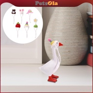 [PETSOLA] 6 Mini Desk , Statue Decoration, Keychains, Hats, Goose Clothes, Hats