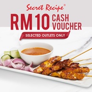 Secret Recipe - RM10 Cash Voucher [Selected Outlets Only] [F&B eCoupon] [In App Purchase Only]