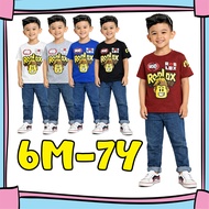 (6M-7Y) Boys Ro-Blox Shirt and Jeans Set Kids Jeans Sets / Set baju dan seluar denim budak lelaki Ba