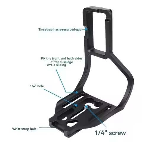 L19-Compatible With For Nikon D800/D800E/D810, L-Shaped Vertical Camera For Head With Quick-Release
