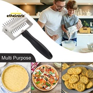 Pizza Dough Roller Stainless Steel Pizza Pin Puncher Dough Hole Maker Pizza Dough Roller Kit with Pl
