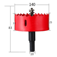 M42 110-200mm Bi-Metal Drilling Hole Saw Drill Bit Cutter for Aluminum DIY Wood Woodworking Plaster