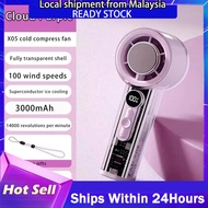 TIMI3C X05 100 Level Refrigeration Cooling Handheld Fan X05 Portable Mini Fan Rechargeable With Icy 