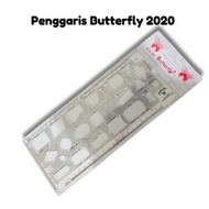 BT-2020 butterfly Flow chart Printing Ruler