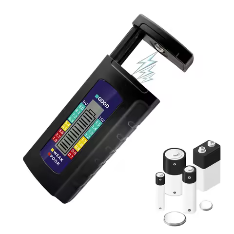 1.5V Button Cell Battery Tester Power Bank Detectors 9V D C AA AAA Universal Household Battery Level