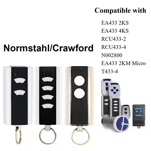 Normstahl Crawford Standard Steel EA433 2K 4K 2KM RCU 433-2 433-4 T433-4 N002800 Garage Door Remote 