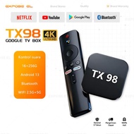 TX 98 android tv BOX 4k Android set-top box 16+256G Bluetooth connection intelligent Voice control W