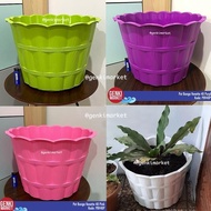 Ready Stock Pot Bunga Besar Jumbo 40cm Plastik /Pot Bunga Venetta 40cm