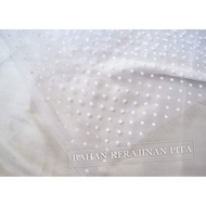 WHITE polka dot veil (available in black) 15,000 (size 0.1m2 or 25x40cm)