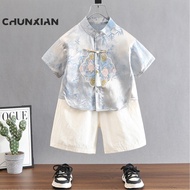 BoyBoys Kids  Hanfu Tang Suit CNY Traditional Cheongsam Tang suit Chinese Costume Baju Raya Cina Bud