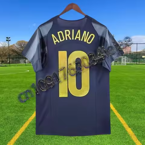 Reproduction of the 04-05 Serie A Inter Milan retro old jersey, Adriano Zanetti Belon football jerse
