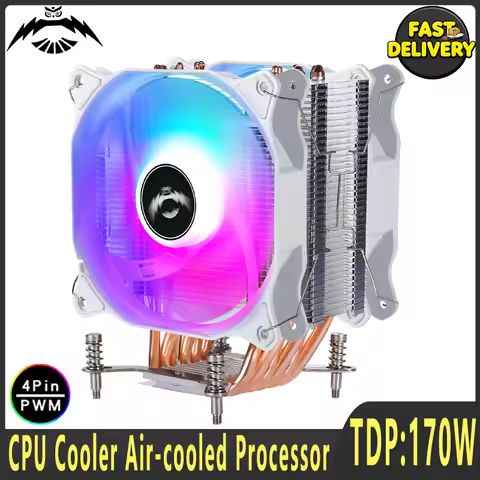 Air-cooled Processor Cpu Fan 4/6 Heat Pipe Cooler 120mm fan 4pin/PWM Compatible LGA2011 2066 115x 12