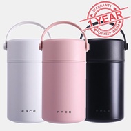 FACE Ezalo 800ml/1000ml  Jumbo Thermal Cook Food Jar 不锈钢珍宝焖烧罐