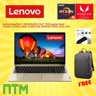 LAPTOP LENOVO IDEAPAD 3 82KU01J2MJ RYZEN 5 R5 5500U,8GB,512GB SSD,15.6" FHD, W11, H&S 2 Years Onsite