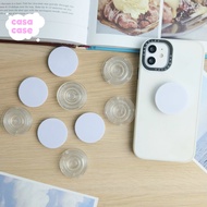 Empty Griptok Transparent Type With Built-In Nano Gel Glue/White With PE Form