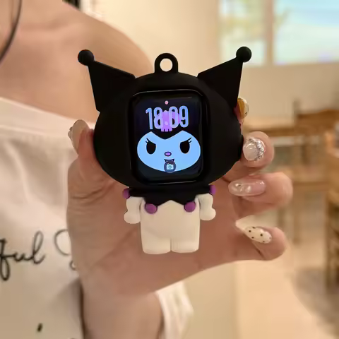 Watch Case Lanyard Silicone Protective Cute For Kuromi For Apple Watch S11 S10 S9 S8 SE Ultra 49MM C