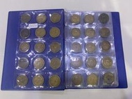 AX421 中華民國43年四十三年 大五角大伍角銅幣 共90枚 藍 附冊