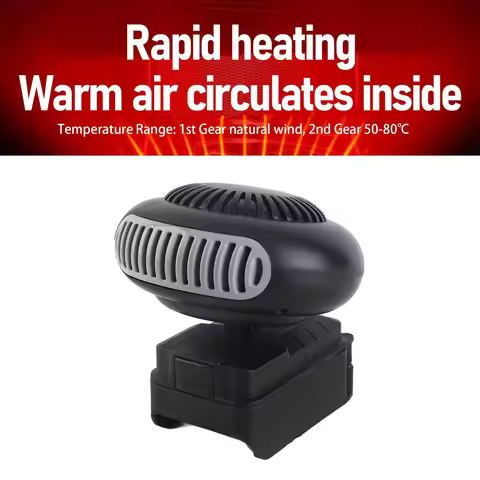 Thermostat Space Heater Portable Space Saving Electric Small Heater 2 Temperatures 170W for Workshop