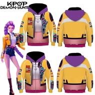 แจ็คเก็ตเด็ก Rumi เสื้อนักล่าปีศาจ Kpop ชุดคอสเพลย์สำหรับเด็กเด็กหญิง Hoodies Rumi Zoey เสื้อกันหนาว