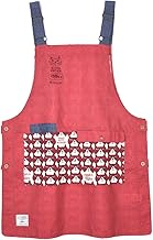 Kusuguru Japan 247052 Michelo Apron, Red, M-L