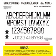 Number stickers number plate stickers CUTTING STICKERS FOR NUMBER PLATES
