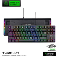 คีย์บอร์ดเกมมิ่ง EGA TYPE K7 TKL Mechanical Switch Full RGB มีให้เลือก 2 สี White/Black รับประกันสิน
