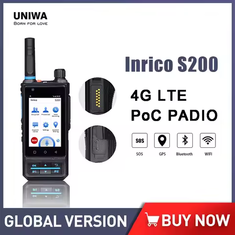 UNIWA Inrico S200 4G ZELLO Walkie Talkie Smartphone Android 3.1 Inch 1GB 8GB Mobile Phone 4000mAh 13