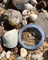 冰種 緬甸翡翠 A玉 玉鐲 • 冰種濃紫藍福鐲