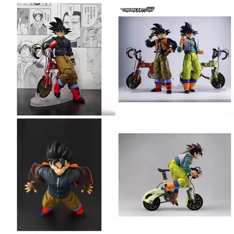 Dragon Ball Son Goku Ride Bike 01A 01B Dragon Ball SHF Gogeta Anime Action Figures Model Collection 
