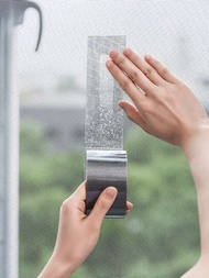 1卷窗紗修復膠帶玻璃纖維修復套件用於窗門孔玻璃纖維覆蓋網帶