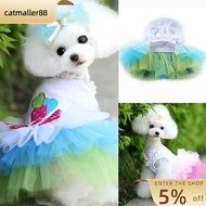 CATMALLER88 Small Dog Cat Dress Pets Apparel Puppy Lips & Love Heart Print Princess Dress