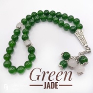 MYSURI Tasbih 33 Natural Stone Black Onyx | Green Jade | Amazonite 10mm